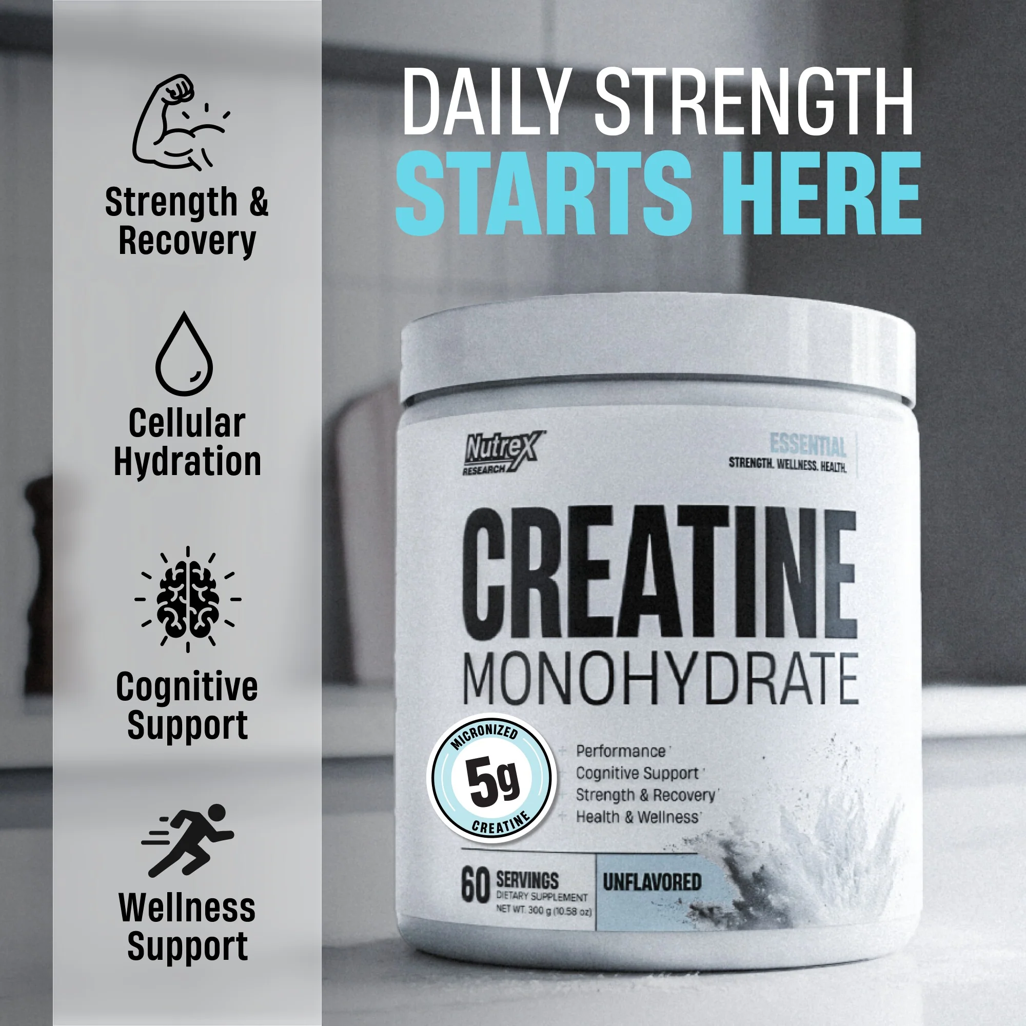 Creatine Monohydrate Essentials 300&nbsp;g - Image 3